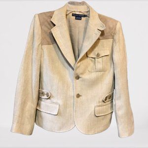 Ralph Lauren Blue Label linen riding jacke…